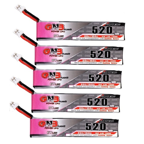 Gaoneng GNB newest 5PCS  FPV Batteries 3.8v 260MAH/300MAH/450MAH/520MAH/550mAh PH2.0 Plug Lipo Battery For rc drone ► Photo 1/5