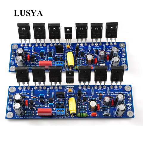 Lusya 2pcs stereo MOSFET IRFP250 Amplifier Board 200W 8R 2-Channel AMP T0371 ► Photo 1/6