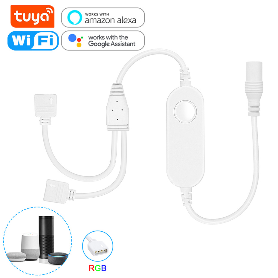 Vaccinere FALSK inden for Tuya WiFi Smart LED Controller 4 Pin RGB LED Strip Light Contoller 5-24V  APP Remote Voice Control Work with Alexa Echo Google - Price history &  Review | AliExpress Seller - Shop5056211 Store | Alitools.io