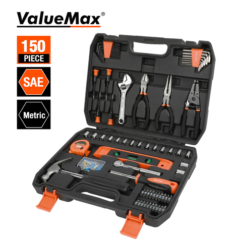 ValueMax 150PC Home Tool Set  for Home Repair Tool Set Household Tool Kits With Screwdrivers Pliers Hammer Utility Knife Box ► Photo 1/6