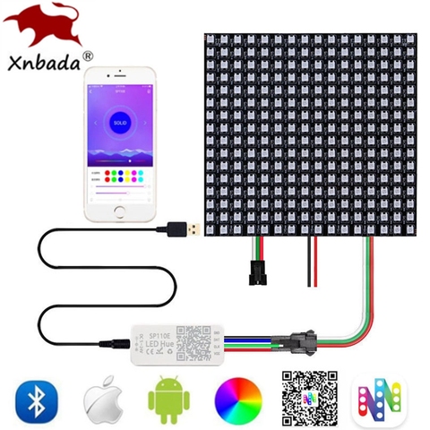 DC5V WS2812B Led Strip Digital Panel Matrix WS2812 Individually Addressable Module Light SP110E Bluetooth Controller ► Photo 1/6