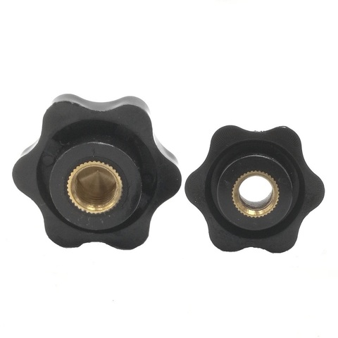 10/5 PCS M5 M6 M8 M10 Plum Bakelite Hand Tighten Nuts Handle Thread Star Mechanical Black Thumb Nuts Clamping Knob Manual Nuts ► Photo 1/3