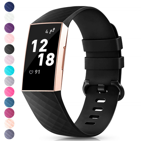 Band For Fitbit Charge 3 Strap Silicone Accessories Wristband For Fitbit Charge 4 Replacement Strap For Fitbit Charge 3 Band ► Photo 1/6