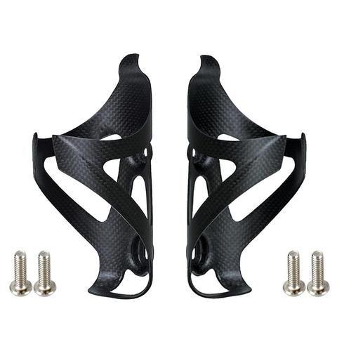 2PCS 2022 HOT Full Carbon Fiber Bicycle Water Bottle Cage MTB Road Bike Bottle Holder Ultra Light Cycle Equipment Matte/light ► Photo 1/6