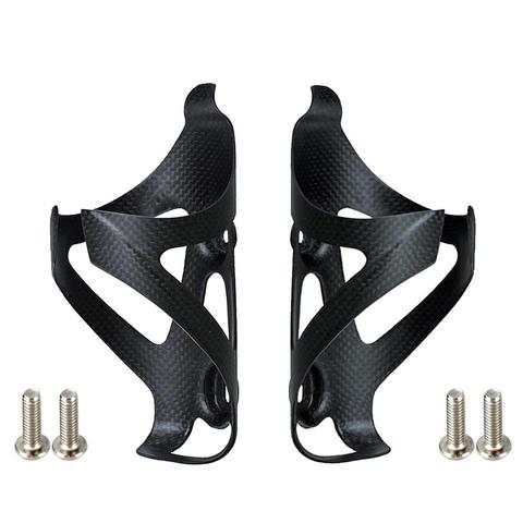 2PCS 2022 HOT Full Carbon Fiber Bicycle Water Bottle Cage MTB Road Bike Bottle Holder Ultra Light Cycle Equipment Matte/light ► Photo 1/6