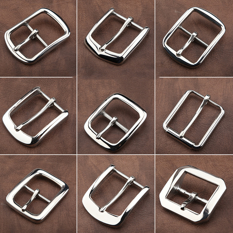 1pcs 304 Stainless Steel 4cm Belt Buckle End Heel bar Buckle Single Pin Heavy-duty For Leather Craft Strap Webbing Dog Collar ► Photo 1/6