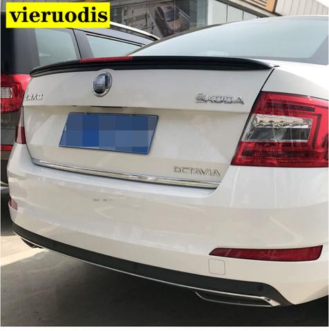 Car Styling ABS Plastic Unpainted Primer Rear Trunk Boot Wing Lip Spoiler Auto Part For Skoda Octavia 2015-2022 ► Photo 1/6