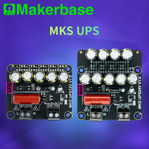 Makerbase MKS UPS 12v 24v module 3D Printer parts power outage detection and lift Z axis when power off to protect the model ► Photo 1/5