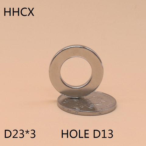 5pcs/lot Ring magnet 23x3 Hole 13 N35 Strong NdFeB magnet 23*3 Permanent Neodymium magnet 23x3-13 for speaker ► Photo 1/3