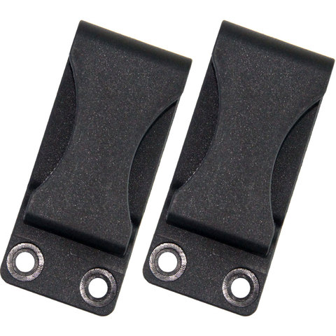 QingGear Black Kydex Holster Knife Sheath Belt Clip Loop with Screws (Pack of 2) Tool Parts DIY Accessory ► Photo 1/6