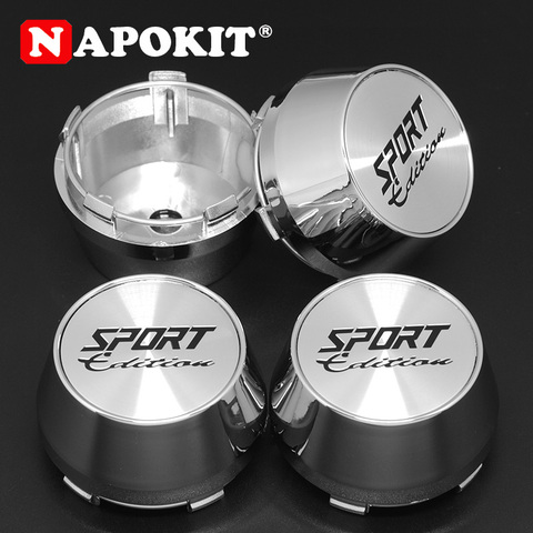 4PCS Universal High Quality 60MM Car Wheel Rim Center Hub Cap SPORT Edition Logo Wheel Hubcap Refit Decorative Cover ► Photo 1/6