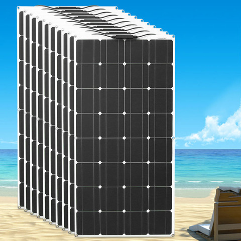 solar panel 1000w 12v bendable battery charge flexible solar panels for home car roof solar panel system ► Photo 1/6