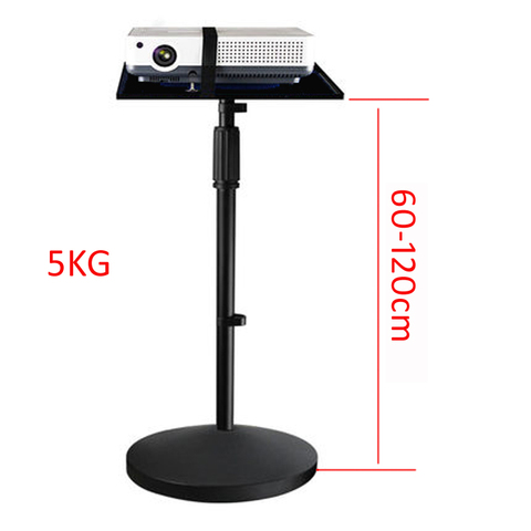 PMA-T3-60120  5KG 600-1200MM universal projector tripod stand laptop floor holder height adjustable with tray 39x28.5cm big base ► Photo 1/3
