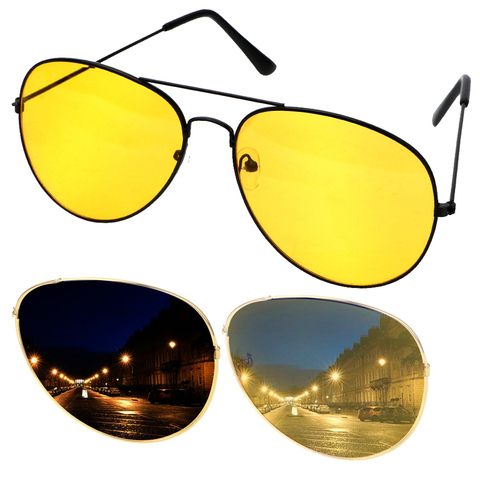 Anti-glare Polarizer Sunglasses Car Drivers Night Vision Goggles Polarized Driving Glasses Copper Alloy Sunglasses ► Photo 1/6