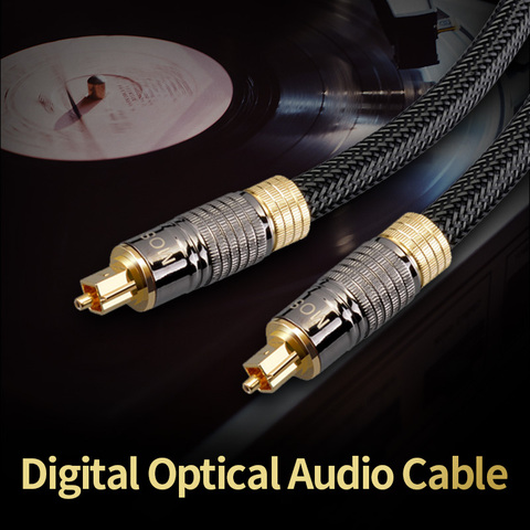 MOSHOU Digital Optical Audio Cable Oxyacid Free Copper Fiber Dolby DTS Sound 5.1 7.1 for Amplifier TV Blueray PS4 XBOX DVD 2m 3m ► Photo 1/6