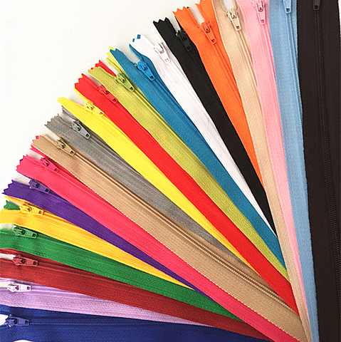 10pcs 10-60cm (4inch-24 Inch) Nylon Coil Zippers Tailor Sewer Craft Crafter's  (20 colors) ► Photo 1/4