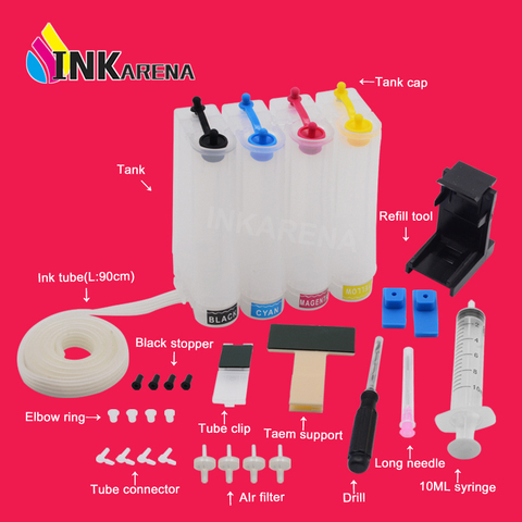 Ciss ink Tank For Canon Cartridge Pixma IP2700 MP240 MP250 MP260 MP270 MP280 MP480 MP490 Print Continuous System with ink tube ► Photo 1/6