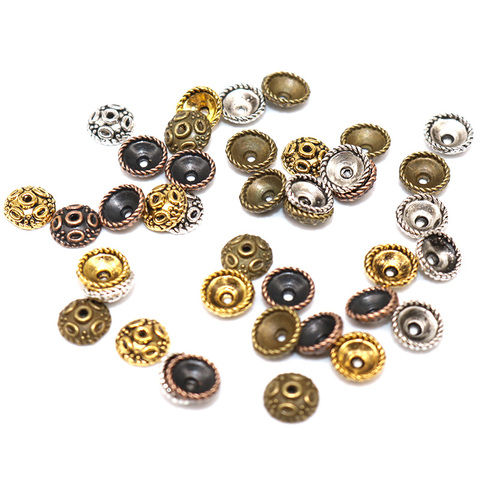 5mm 200pcs Tibetan Silver Plated Flower End Beads Caps Charms  Jewelry Making Supplies Zinc Alloy Small Bead Caps ► Photo 1/5