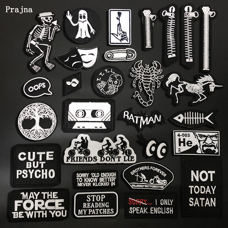 Fashion Alphabet Slogan Patches For Clothing, Punk Patches On Clothes, Funny  Iron On Patches Embroidered Patches For Clothing - AliExpress