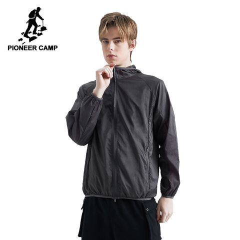 Pioneer Camp Jacket Men Summer Hooded Sunscreen Jackets Windbreaker Fashion Brand Clothing Women Men Veste Homme AJK908028 ► Photo 1/6