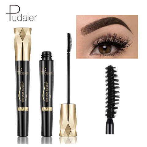 Pudaier Diamond Eye Lash Mascara 4d Fiber Waterproof Rimel Mascara Eyelash Makeup Cosmetic Curling Lengthening Lashes Black Ink ► Photo 1/6