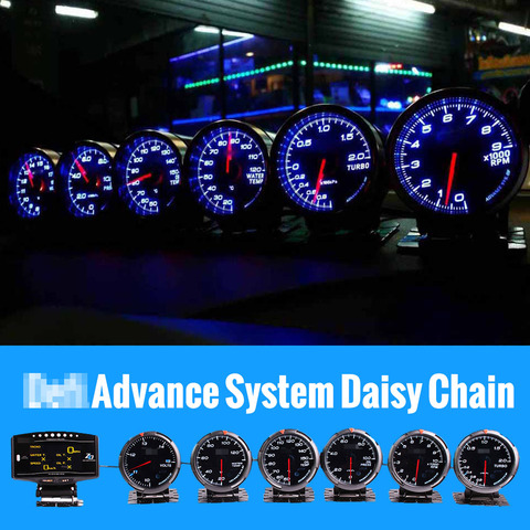 Defi Advance BF Defi Link System zd + 6 gauges Volt Water Temperature Oil Temp Oil Press Rpm Turbo Boost Gauge ► Photo 1/6