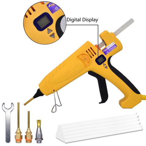 500W industrial high-power glue gun adjustable temperature digital display, bonding maintenance tools use 11mm glue sticks ► Photo 1/6