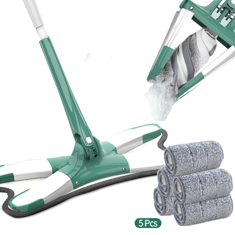 Superfine Mop Wood Foor Wet and Dry Dual-use Large Mop Floor Artifact Mops 360 Degree Rotatable Cleaning Mop ► Photo 1/6