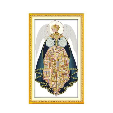 Angel (3) cross stitch kit DIY hand embroidery set craft handmade needlework  cross-stitching DMC color Dreamfounder ► Photo 1/1