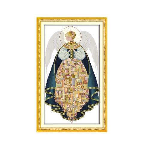 Angel (3) cross stitch kit DIY hand embroidery set craft handmade needlework  cross-stitching DMC color Dreamfounder ► Photo 1/1