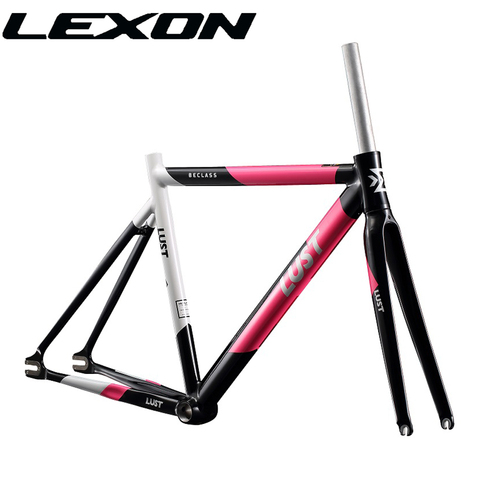 2022 FIXED GEAR FRAME SET/AL6066 EXTRA LIGHT FRAME SET/SINGLE SPEED ROAD BIKE FRAME WITH CARBON FORK BICYCLE FRAME ► Photo 1/6