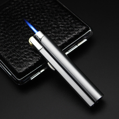 Portable Torch Lighter Refill Butane Grinding Wheel Metal Turbo Gas Pipe Jet Flame Windproof Esqueiros Cool Lighters Encendedor ► Photo 1/6
