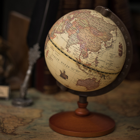 Geografia Globo Do Mapa Mundi Earth Globe 5 Inch Vintage Wooden Ornaments Dia World Globe Constellation Map ► Photo 1/6