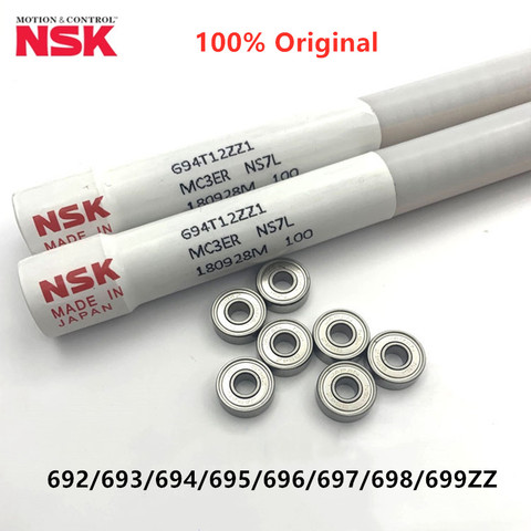 50pcs original JAPAN NSK miniature bearing 692/693/694/695/696/697/698/699ZZ 2*6*3 3*8*4 4*11*4 5*13*4 6*15*5 7*17*5 8*19*6 mm ► Photo 1/5