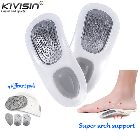 Flat Foot Orthopedic Insoles 4 Replaceable Insoles 3-Point Arch Support Insoles Shock-Absorbing Foot Massager Relieve Foot Pain ► Photo 1/6