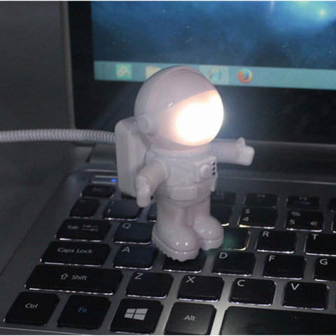 Funny Astronaut USB Gadget Spaceman USB LED Light Adjustable Night Light Gadgets for Computer PC Lamp ► Photo 1/6