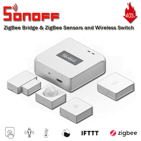 SONOFF Zigbee Bridge/Wireless Switch/Temperature Humidity Motion Sensor/Wireless Door Window Sensor with WiFi Via eWeLink APP ► Photo 1/6