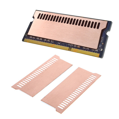 2Pcs Pure Copper Notebook Gaming Laptop Memory Heatsink Cooling Vest 0.5mm Radiator RAM Memory Cooler Heat Sink C26 ► Photo 1/6