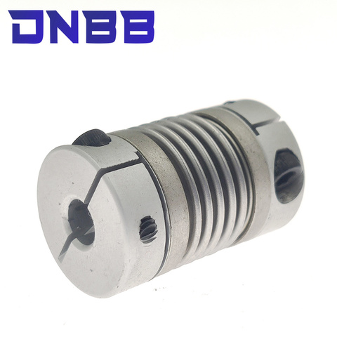 Corrugated coupling D32L43 5/6/6.35/8/9/10/12/14/16mm CNC Aluminium Alloy For Stepper Motor Coupler Shaft Couplings 3D Printer ► Photo 1/5