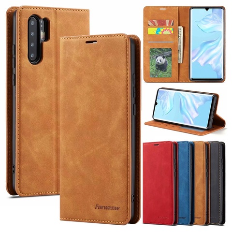 Ultra Slim Matte Leather Flip Cover Wallet Phone Bag Case for HUAWEI P30 Pro P30 P30Lite P20Pro P20 P20Lite Mate 20 Pro Lite ► Photo 1/6