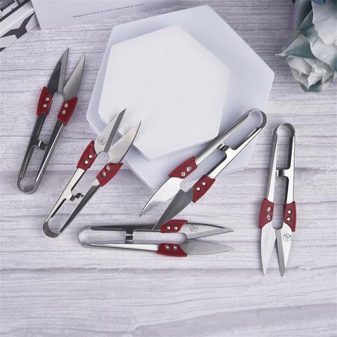 5pcs/set Stainless Steel Yarn Shears Cutting Sewing Scissors Shears Cross Stitch Scissors Embroidery Scissor U Thread Scissors ► Photo 1/6