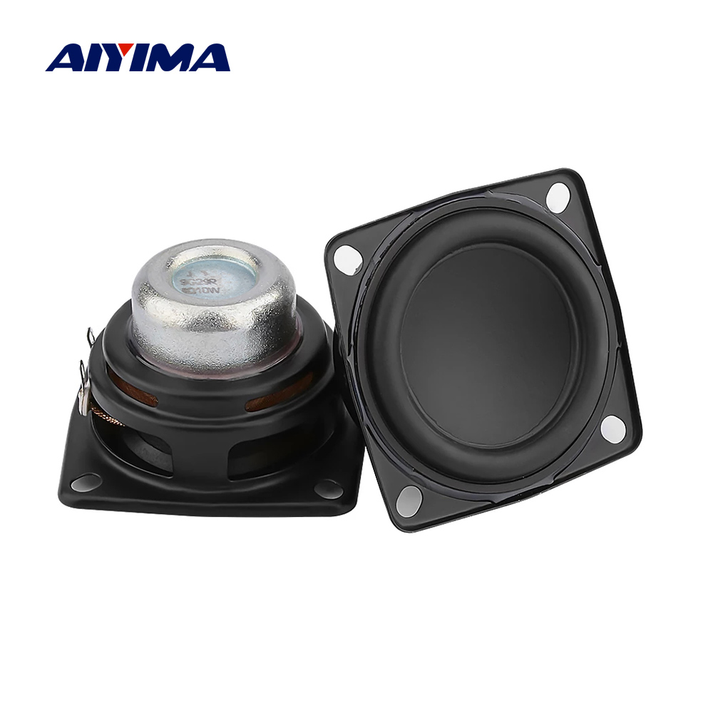 AIYIMA 2Pcs 2 Inch Full Range Audio Speaker Unit 53mm 4 Ohm 20W Hifi ...