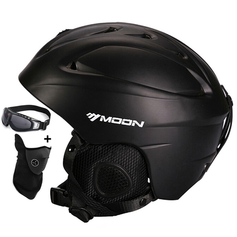 MOON Hot Sale Ski Helmet Integrally-molded Skiing Helmet For Adult and Kids Snow Helmet Safety Skateboard Ski Snowboard Helmet ► Photo 1/6
