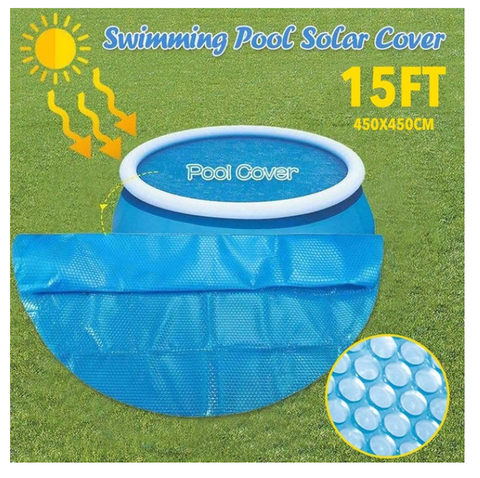 8/10/12/15 FT Swimming Pool Cover Protector PE Insulation Film Foot Above Ground Dustproof Blue Protection Pool Solar Cover Film ► Photo 1/6