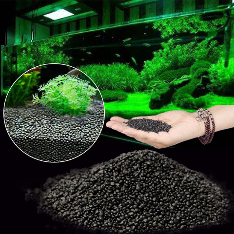 Fish Tank Water Grass Mud Plant Seed Soil Aquarium Bottom Sand Nutrient Soil Black Mud Water Grass Tank Bottom Soil Fertilizer ► Photo 1/6