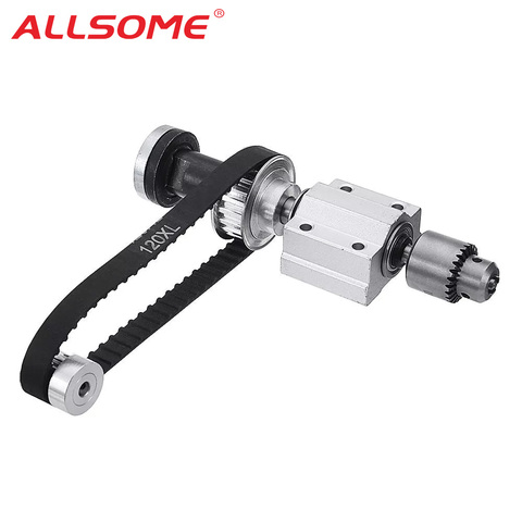 ALLSOME No Power Spindle Assembly Small Lathe Accessories Trimming Belt JTO/B10/B12/B16 Drill Chuck Set DIY Woodworking Cutting ► Photo 1/6