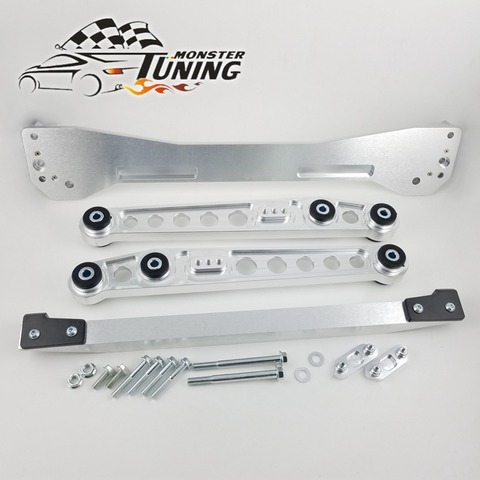 Tuning Monster Rear Subframe Brace+Lower Control Arms LCA + Rear Lower Tie Bar Combo Set For Honda Civic 1996-2000 EK With Logo ► Photo 1/1