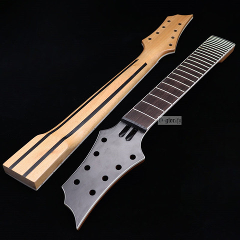 New 8 string Electric Guitar Neck Rosewood fingerboard mahogany Guitar neck assembly DIY  24 Fret Guitar accessories part ► Photo 1/6