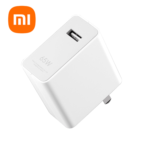 Original Xiaomi Mi 65W Fast Charger for Xiaomi 10 Pro 50W Max 40 Minutes Fully 100% Charged PD2.0 PD3.0 PPS / QC4+ ► Photo 1/2