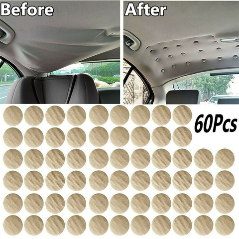 60Pcs Car Roof Buckles Car Interior Ceiling Cloth Fixing Screw Cap Roof Snap Rivets Retainer Automotive Headliner Repair Button ► Photo 1/6